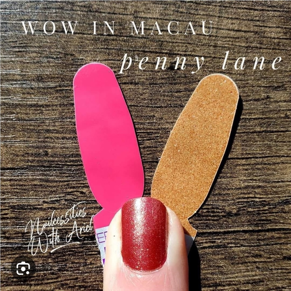 *Retired* Color Street: Penny Lane | Copper Metallic Gold Shimmer Party Peach - Picture 9 of 15